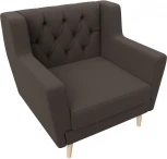 Кресло Брайтон Люкс (Коричневый/Рогожка) Лига Диванов арт.125038