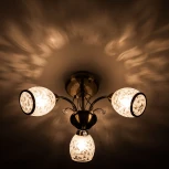 Потолочная люстра Eurosvet 30026 30026/3 античная бронза (220V, лепестки)