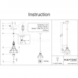 Подвесной светильник Maytoni Denver T448-PL-01-B