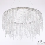 Подвесная люстра светодиодная APL LED Sicilia SH02.73.D.Ni.4000 (220V, хрусталь, на тросе)