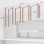 Комплект ременной трековой системы Belty Denkirs Belty Set DK55SET17-01-BR (LED, 48V)