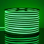 Светодиодная лента Elektrostandard Гибкий неон 220V 9,6W 120Led 2835 IP67, односторонний зеленый, 50 м