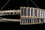 Подвесная люстра светодиодная хрустальная Arti Lampadari Carini Carini L 1.5.80.101 G (220V, на тросе)