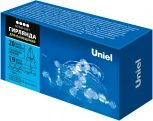 Гирлянда светодиодная на батарейках 2AA. Бусины мини. 1.9м. 20 светодиодов. Белый свет. ULD ULD-S1900-020/STB/2AA WHITE IP20 BEADS MINI