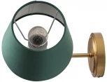Бра с выключателем сонетка Lumion Vermont 8275/1W латунь/зеленый, металл/керамика/ткань Е14 1*40W 220V