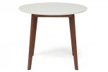 Стол обеденный BOSCO (Боско) Белый + Коричневый (основание бук, столешница мдф)