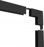 Угловое соединение стена-потолок накладной Smart, черный TR2108-BK Denkirs