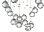 Потолочная хрустальная люстра на штанге Dio D'Arte Tesoro Nickel H 1.4.55.105 N (220V)