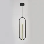 Подвесной светодиодный светильник с таймером Escada Orbital 10255/2LED 25Вт, с ПДУ, металл/силикон, черный (220V, на проводе)