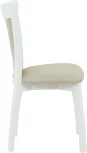 Стул Аврора Тулон 2, спинка мягкая, Эмаль белая/Атина