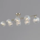 Потолочная люстра на штанге ILLUMICO IL0702-8CSQ-24 AB ARIES