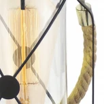 Настольная лампа с выключателем в виде керосиновой лампы Eglo Bradford 49283 (220V, фонарь, под старину, керосиновая лампа)