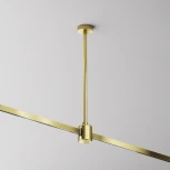 Крепление потолочное Medium 300мм с прямым коннектором питания Flarity латунь Maytoni Accessories for tracks Flarity TRA158С-IPC1-BS (24V)