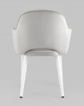 Стул Stool Group Венера велюр серый ножки белые УТ000031301