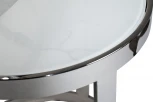 Журнальный стол Garda Decor 47ED-ET081S (Серебро/Прозрачный)