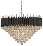 Подвесная люстра каскадная Wertmark Cartuccia WE138.21.023 (220V, хрусталь, на цепи)