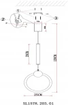Подвесной светильник ST Luce Giera SL1578.203.01 (LED, 220V, на проводе, кольцо)