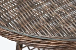 Плетеный круглый стол, диаметр 80 см, цвет коричневый 4SIS Эспрессо YH-T1661G-2 brown