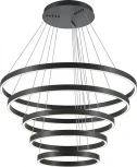 Подвесной светильник ярусный светодиодный Maytoni Rim MOD058PL-L200BK (220V, на тросе)