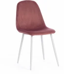 Стул BREEZE (mod. 4724) вельвет/металл, 44 х 53 87 см, Coral (коралловый) HLR44 / белый Tetchair 19185