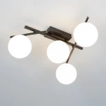 Потолочная светодиодная люстра на штанге с пультом управления Citilux Dorsy CL223142 (плафоны шарики) (регулировка яркости, 220V, шарики)