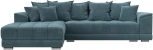 Диван угловой НордСтар левый угол (Бирюзовый/Велюр) Лига Диванов арт.121106L