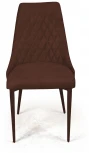 Стул CONNOR LUXE, бархат коричневый 12/конус Top Concept 78283