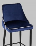 Стул полубарный Stool Group Коби велюр синий УТ000025308