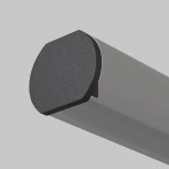 Заглушка для круглого шинопровода, черный Maytoni Accessories for tracks Basity TRA172EC-R-11B