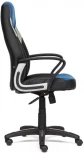 Кресло INTER кож/зам/ткань, черный/синий/серый, 36-6/С24/14 Tetchair 12018