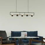 Подвесной светильник Wi-Fi Lightera Rudolf LE114L-5B SMART (LED, 220V, управление смартфоном, голосовое управление, умный дом - Алиса, Tuya Smart, Маруся, Smart Life, Экосистема Сбер, на проводе)