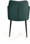 Стул с подлокотниками Hunt ромб, бархат зелёный 19 / чёрный конус Top Concept 75385