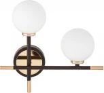Настенный светильник Lumina Deco Marsiada LDW 6033N-2 RT BK+FGD (220V, шарики, асимметрия)