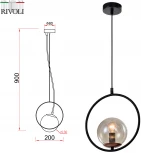 Светильник подвесной Misericordia 5147-201 1 х Е14 40 Вт