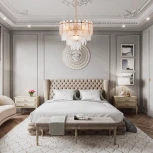 Подвесная люстра хрустальная на штанге Arte Milano Sorrento-1309 371309/6/300/400 GD (220V)