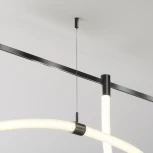 Потолочный коннектор с тросовым подвесом Tau в шинопровод Maytoni Tau TRA154CSW-1B