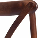 Стул CROSS (mod.CB2001) дерево береза, 49.5*53.5*87, Темный Орех (№5) Tetchair 10977