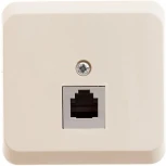 Телефонная розетка накладная RJ-11 (кремовый) Systeme Electric Этюд TELA-001K