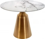 Стол Bradex Home Yoda диам.100см, керамогранит белый мрамор (RF 0649)