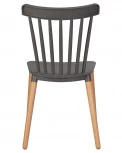 Стул обеденный THEO (ножки светлый бук, цвет темно-серый (GR-04))