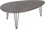 Стол журнальный Шеффилд серый бетон/черный от фабрики Mebelik