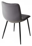 Обеденный стул M-City TINTIN BLUVEL-14 GREY / черный каркас