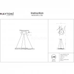 Подвесная люстра Maytoni Line MOD016PL-L75B