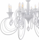 Подвесная люстра Arte Milano AM349920 349920/8-4 WT (220V, подвески, на цепи, подсвечник, свеча)