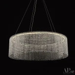 Подвесная люстра светодиодная APL LED Sicilia SH02.73.A.Ni.4000 (220V, хрусталь, на тросе)