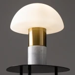 Настольная лампа Freya Marfil FR5285TL-01BS (220V, выключатель, гриб)