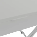 Стол универсальный трансформируемый АНДРЭ Хром ЛДСП белый/хром от фабрики Mebelik