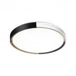 Настенно-потолочный светильник Sonex Velio 7629/ELN пластик/черный/золотистый LED 76Вт 3000/4000/6000K D490 IP43