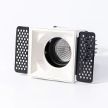 Точечный встраиваемый светодиодный светильник, квадратная рамка, белый отражатель Fiberli Mr1215 12130106