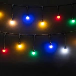 22-262 Ретро Гирлянда Unibelt Cafe 5м с Шагом 25см, Провод Черный ПВХ, IP54